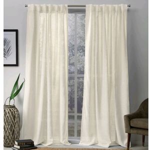 Sheer Curtain 84"×54" Two Panels Curtains Exclusive Home